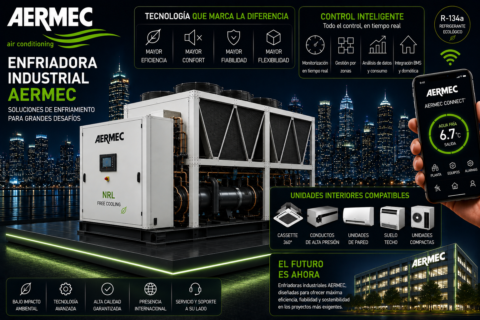 Aermec aire industrial en madrid