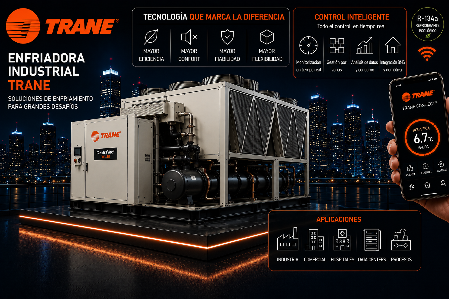 Trane aire industrial en madrid