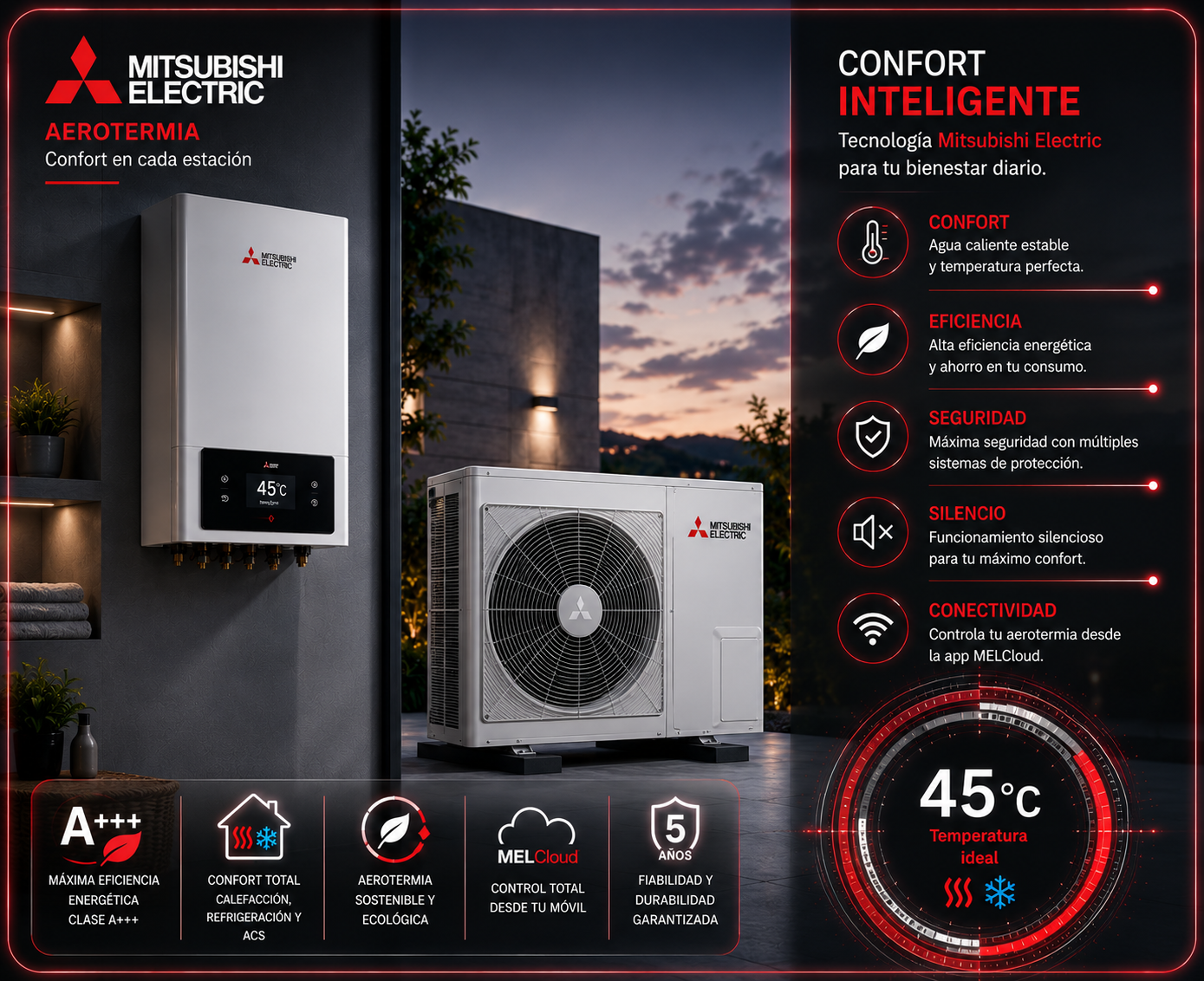 Mitsubishi Electric aerotermia en madrid