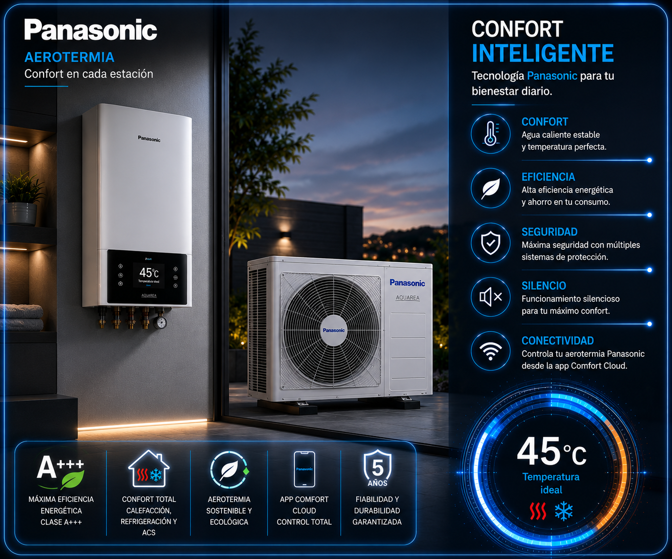 Panasonic aerotermia en madrid