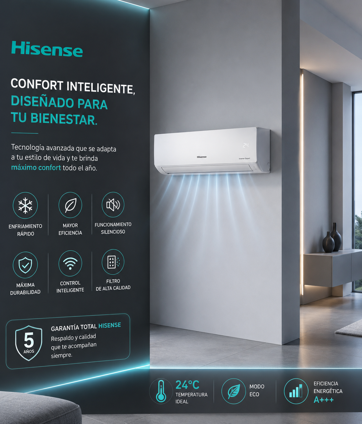 Hisense aire acondicionado en madrid