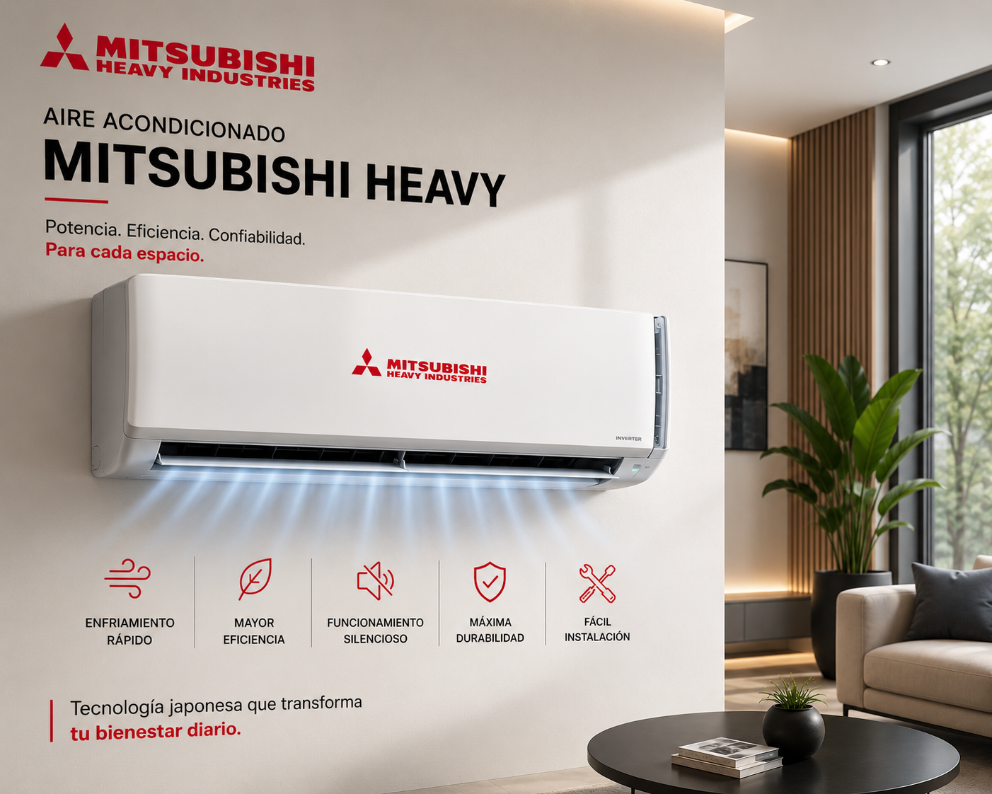 Mitsubishi Heavy aire acondicionado en madrid